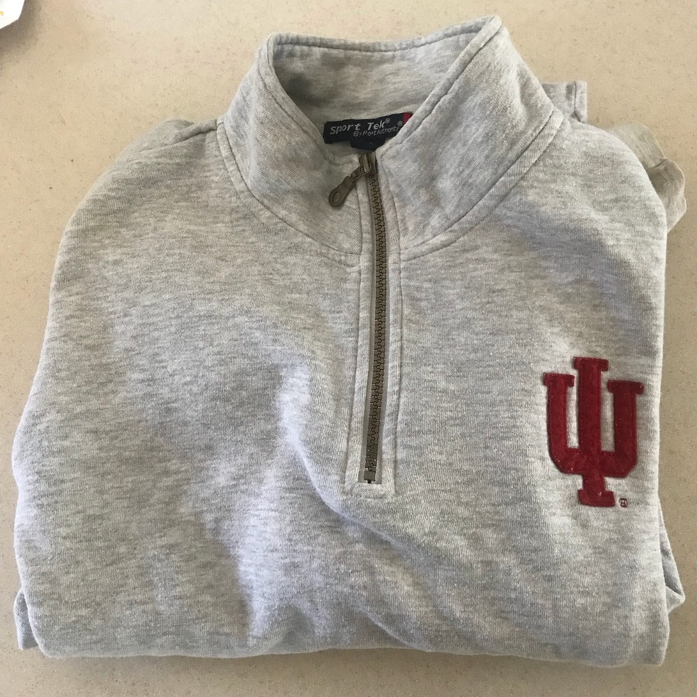 Indiana University IU half zip sweatshirt shirt